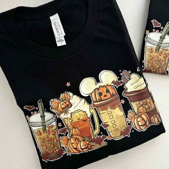 Halloween coffee lovers tshirt women’s boutique - Picture 3 of 3